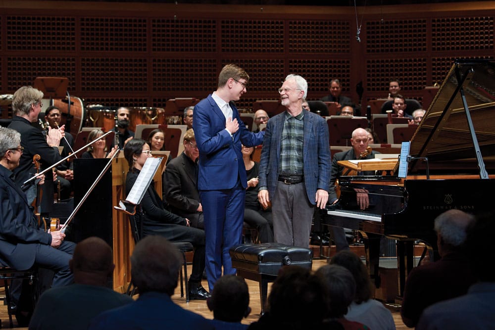 Ólafsson and John Adams at the SF Symphony, 2022